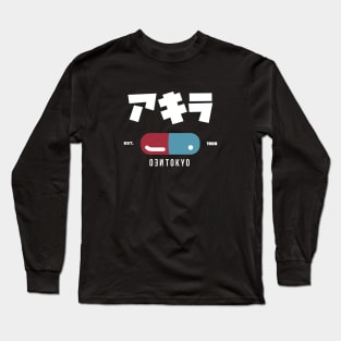 NEO TOKYO 1988 |  ネオ東京都  Japanese Varsity Design - Magic Pill Long Sleeve T-Shirt